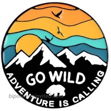 Shinmond 10 Styles Go Travel ! Adventure Pin Mountain Forest Lakes Earth Explore Nature Bus Enamel Pin Button Badge Brooch Women Men Outdoorsy Gift--1PC