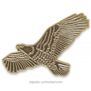 Soaring Bald Eagle Diestruck Lapel Pin – 1 Pin
