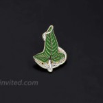 UJIMS Movies Inspired Jewelry Elven Green Leaf Pin Brooch Movie Fans Jewelry for BFF Arwen Evening Star Butterfly BroochElven Green Leaf Pin Brooch