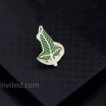 UJIMS Movies Inspired Jewelry Elven Green Leaf Pin Brooch Movie Fans Jewelry for BFF Arwen Evening Star Butterfly BroochElven Green Leaf Pin Brooch