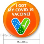 Vaccine Button Pins - I Got My Covid-19 Vaccine Vaccinated Against Covid 19 Recipient Notification CDC Encouraged Public Health and Clinical Pinback Button Badges Vaccinated for Virus Pin 5 Styles