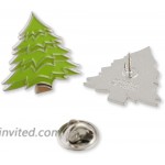 WizardPins Evergreen Pine Tree Emoji Green Enamel Lapel Pin– 5 Pins