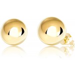 14K Yellow Gold Ball Stud Earrings 8mm - Yellow Gold