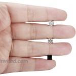 FIBO STEEL 6 Pairs Stainless Steel Magnetic Stud Earring for Men Women CZ Magnet Non Pierced Clip On Earrings Set 5mm