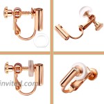 Hicarer 10 Pair Clip-on Earring Converters with Post and 12 Pair Earring Pad Multi-Type Series