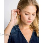 Kendra Scott Lee Drop Earrings for Women Fashion Jewelry Rhodium Plated Platinum Drusy