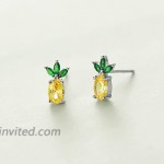 Rnivida 925 Sterling Silver Pineapple Stud Earrings Pineapple Jewelry Pineapple Gifts for Women Teens Girls