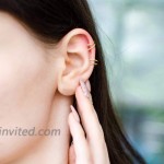 Simple Cuff Cartilage Earring 14K Real Gold Plated Stainless Steel Fake Ear Earring for Women