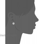 Sterling Silver Swarovski Crystal Halo Clear Stud Earrings