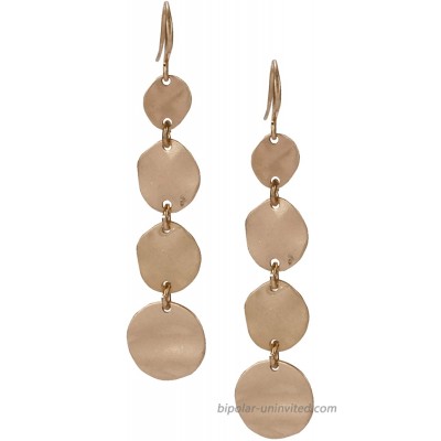 Teardrop Earring Multi Layered in Gold and Silver for Women