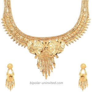 Efulgenz Indian Jewelry Bollywood Choker Necklace Earrings Jewelry Set for Women Girls