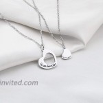 FOTAP Grandmother and Granddaughter Heart Shaped Necklace Set Mother’s Day Gift for Grandma Nana grandma set