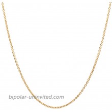 10K Yellow Gold 2.0MM Round Rolo Link Chain Necklace - Made in Italy Yellow 18