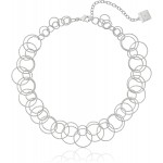 Anne Klein Circle Around Silver-Tone Open Link Necklace 16 + 3 Extender