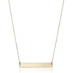 Collection 14k Yellow Gold Polished Bar Chain Necklace 17