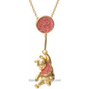 Disney Classics Winnie the Pooh Yellow Gold Plated Slider Necklace Official License