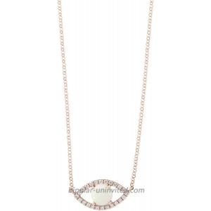 Effy 14K Rose Gold Opal & Diamond Evil Eye Necklace 0.72 TCW HNV0N173DO