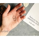 Friendship Necklace Sister Double Interlocking Circles Pendant Gift card Family Friends Jewelry Love for Her Silver toned Thank you for being my unbiological sister necklace