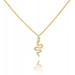 Gold Snake Necklace for Women Silver Snake Pendant Necklace Serpent Layered Snake Necklace Dainty Snake Jewelry C gold snake