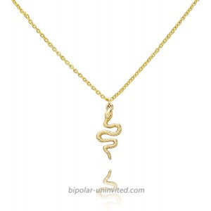 Gold Snake Necklace for Women Silver Snake Pendant Necklace Serpent Layered Snake Necklace Dainty Snake Jewelry C gold snake