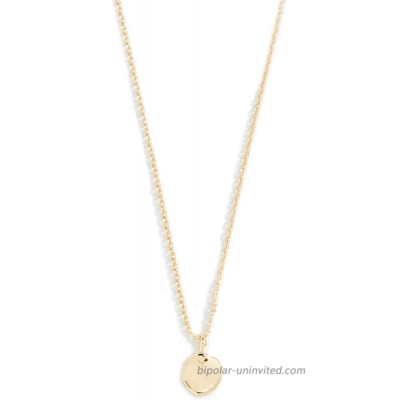gorjana Women's Chloe Petite Coin Charm Adjustable Necklace 18k Gold Plated