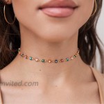 Indie Jewelry Evil Eye Jewelry Y2k Necklace Chokers Indie Aesthetic Accessories Alt Aesthetic Indie Jewelery for Egirl Igirl Women Girls