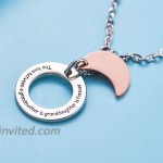 LParkin The Love Between Grandmother and Granddaughter Is Forever Necklace alloy