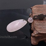 OCARLY Natural Gemstone Drop Pendant Necklace Healing Stone Crystal Chakra Protection Rock Cord Jewelry