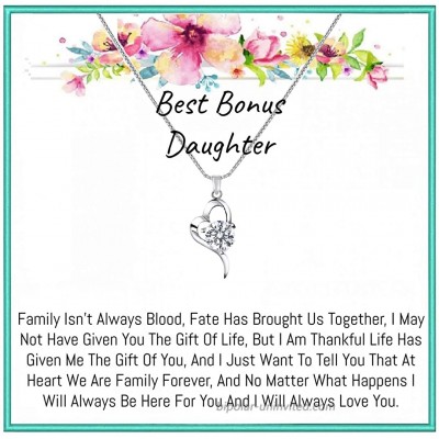 Onepurposegifts Step Daughter Birthday Step Daughter Daughter Necklace Step Daughter Jewelry for Step Daughter