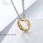 Winssigma Engraved Gold Tone The Ring Pendant Necklace for Fans Cosplay Costume Jewelry