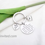 AKTAP Postman Keychain Mail Carrier Jewelry Never Underestimate The Different You Made and The Lives You Touched Thank You Gift for Post Office Worker Postman Keychain