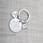 AKTAP Postman Keychain Mail Carrier Jewelry Never Underestimate The Different You Made and The Lives You Touched Thank You Gift for Post Office Worker Postman Keychain