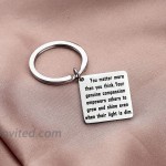 AKTAP Social Worker Gifts Social Worker Jewelry You Matter More Than You Think Thank You Key Chain Gift for Social Worker Volunteer Employee Keychain