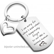 Apology Keychain Sorry Jewelry Sorry Gift Idea for Apologizing I'm Sorry Keychain Sorry Gift for Her Him KR sorry