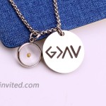 Belingry God is Greater Than The Highs and Lows Mustard Seed Necklace Faith Jewelry Necklace