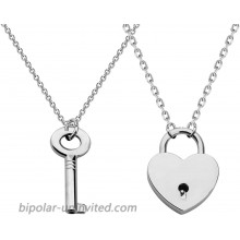 CHOORO Couple Love Shape Lock Key Pendant Necklace You Are The Best Match To Open My Hear Gift For Boyfriend Girlfriend Love Shape Lock Key Necklace