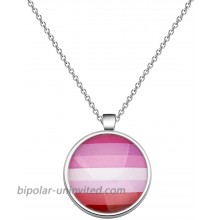 CHOORO Gay Pride Gift LGBT Keychain Rainbow Pride Keychain LGBT Jewelry Bisexual Pride Gift Transgender Pride Gift LGBT Necklace-Lipstick Lesbian