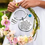 CYTING Maid of Honor Gift Something Old Something New Something Borrowed and Something Blue Wedding Keychain Thank You Gift for Bridesmaid Matron of Honor Sister in Law Maid of Honor Keychain