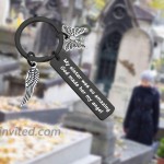 CYTING Sister Memorial Keychain My Sister was So Amazing God Made Her My Angel in Memory of Sister Remembrance Jewelry Loss of Sister Sympathy Gift Sister Memorial Keychain-Black