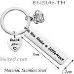 ENSIANTH Secretary Keychain You Make a Different Keychain Thank you Secretary gift Legal Secretary gift Secretary Key