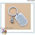 FEELMEM Boxing Keychain The World Ain't Sunshine and Rainbows Motivational Quote Boxing Glove Keychain Fitness Gifts Boxer Fan Gift Sport Lover Gift Silver