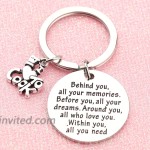 FEELMEM Future Chef Gift Chef Keychain Behind You All Memories Before You All Your Dream Keychain Cooking Jewelry Chef Gift Culinary School Graduation Gift Chef Keychain