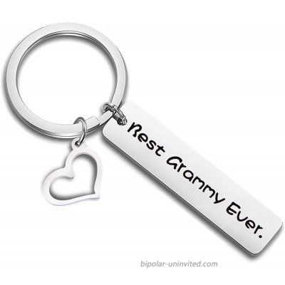 FEELMEM Grammy Keychain Best Grammy Ever Keychain Grandma Gift for Grammybest grammy ever