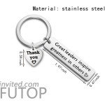 FUTOP Boss Gift Great Leaders Inspire Greatness in Others Keychain Thank You Gift for Supervisor Mentor leader keychain