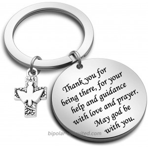 G-Ahora Confirmation Sponsor Keychain Thank You for Being There for Your Help and Guidance with Love and Prayer Sponsor Thank You GiftsKR Thank You Being