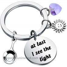 Gzrlyf Tangled Quotes Keychain at Last I See The Light Gifts Inspirational GiftsKeychain
