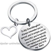 Gzrlyf To My Granddaughter Gifts Granddaughter Keychain Inspirational Gifts Always Remember You’re Special keychain R