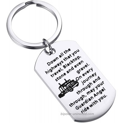 Jeeep Gift Drive Safe Keychain May Your Guardian Angel Ride With You Car Lover Gift trucker