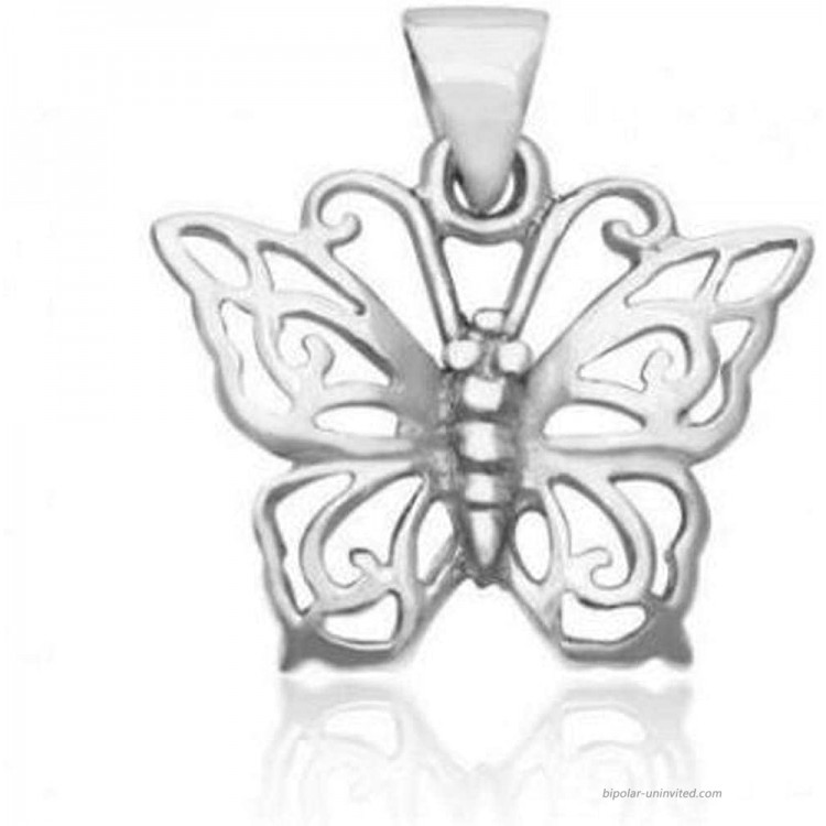 Mimi 925 Sterling Silver Butterfly Charm Pendant