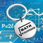 PENQI Mathematical Formula Keychain Gift Math Lovers Jewelry Math Whisperer Keychain Math Jewelry Math Lovers Jewelry Math Teacher Appreciation Gift sliver